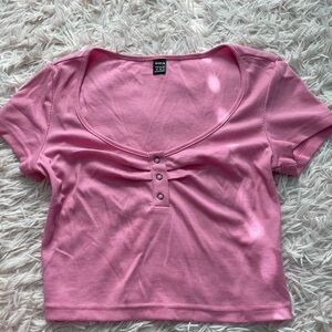 Pink SHEIN Crop top